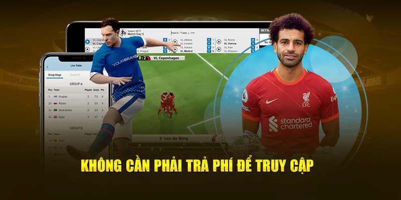 Không phải trả phí khi xem lịch thi đấu tại Cakhia TV